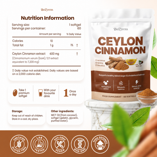 Biozentra – Ceylon Cinnamon 12:1 with MCT Oil