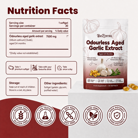 BioZentra Odourless Aged Garlic Extract